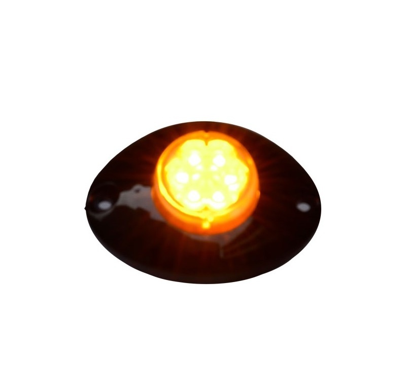 LED emergency warning lights of amabulance car