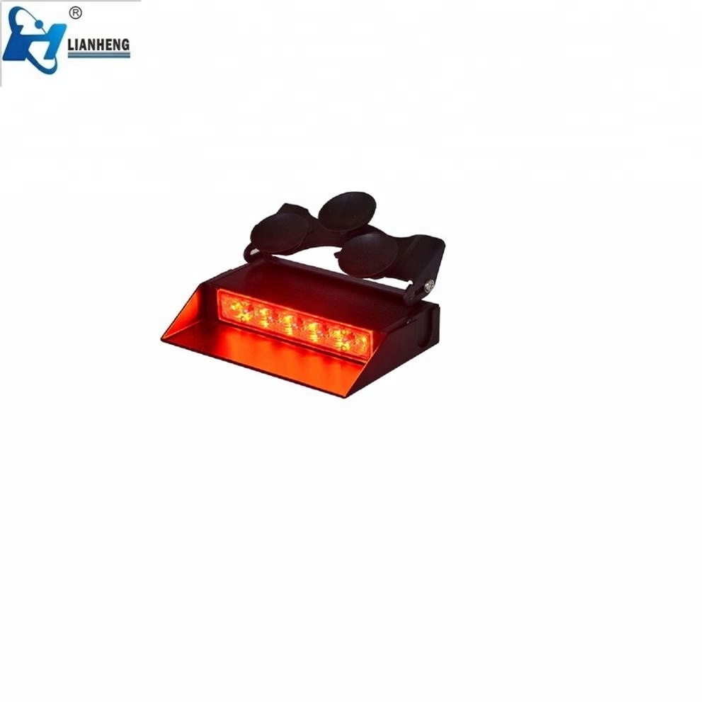 3w red blue white green amber LED dash visor strobe light warning lights