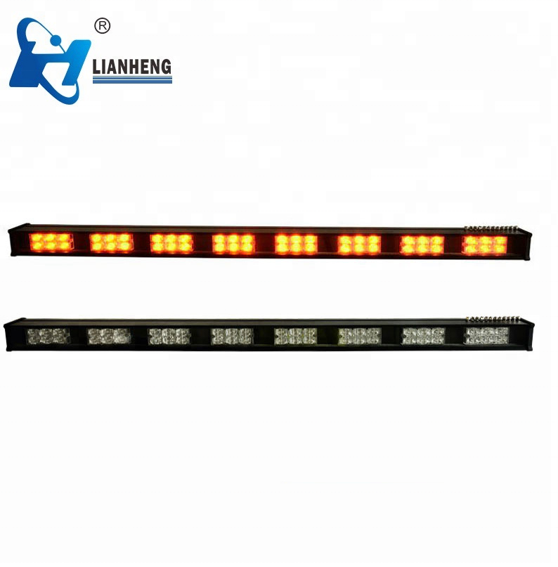 Dual Row direction led strobe light bar, amber LED traffic advisor stick for trucks LTDG9600-8