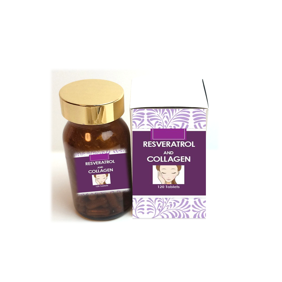 OEM Grape Resveratrol and collagen tablet Japan good for anti-aging