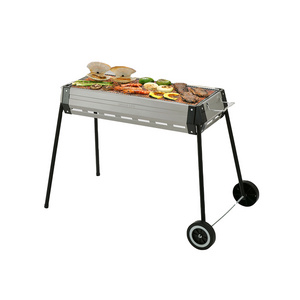 Home Garden Large BBQ Grill Charcoal Portable With Side Wheels Tough Master BBQ Beef Master Pro Use