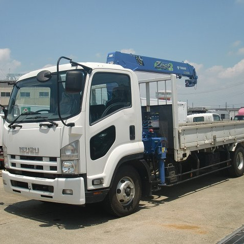 Cargo Camiones Camioneta Used Japan ISUZU Good Condition Crane Truck