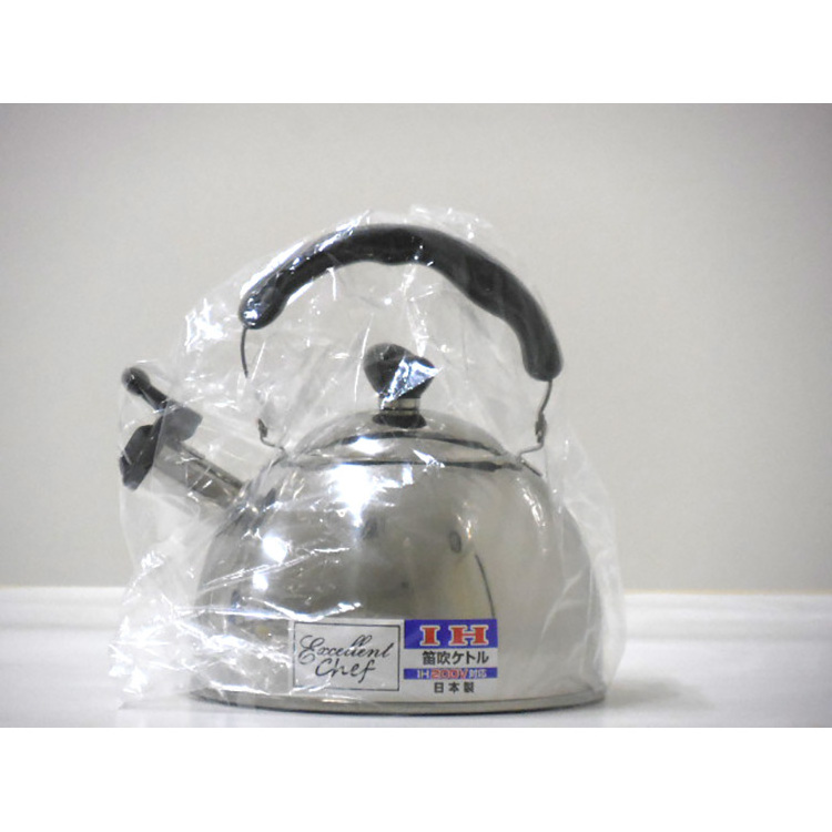 2.5l Japan various specifications black whistle stainless steel teapot