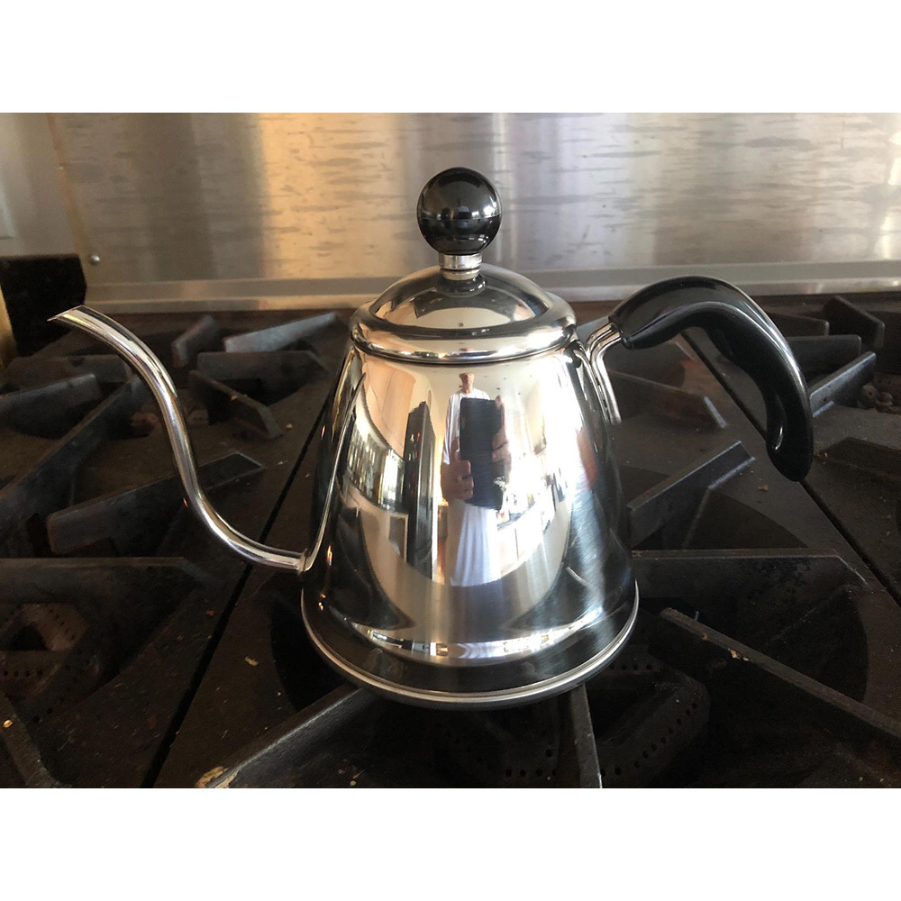 Japanese 1.2L 18/8 stainless steel goose coffee kettle for drip coffee