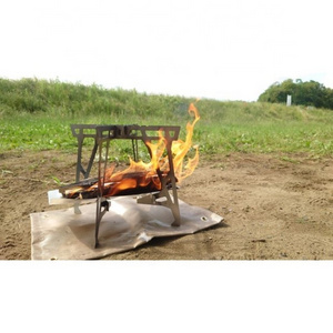 Made In Japan Black Steel Outdoor Fire Pit For Camping, Backpacking, Hiking FIRE PIT LIGHT