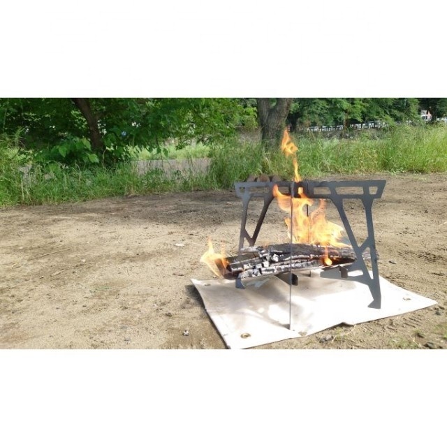 Made In Japan Black Steel Outdoor Fire Pit For Camping, Backpacking, Hiking FIRE PIT LIGHT