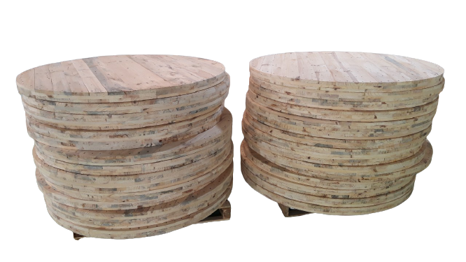 Large diameter round wooden reel flange plate of cable drum 1400mm manufacturer price for sale