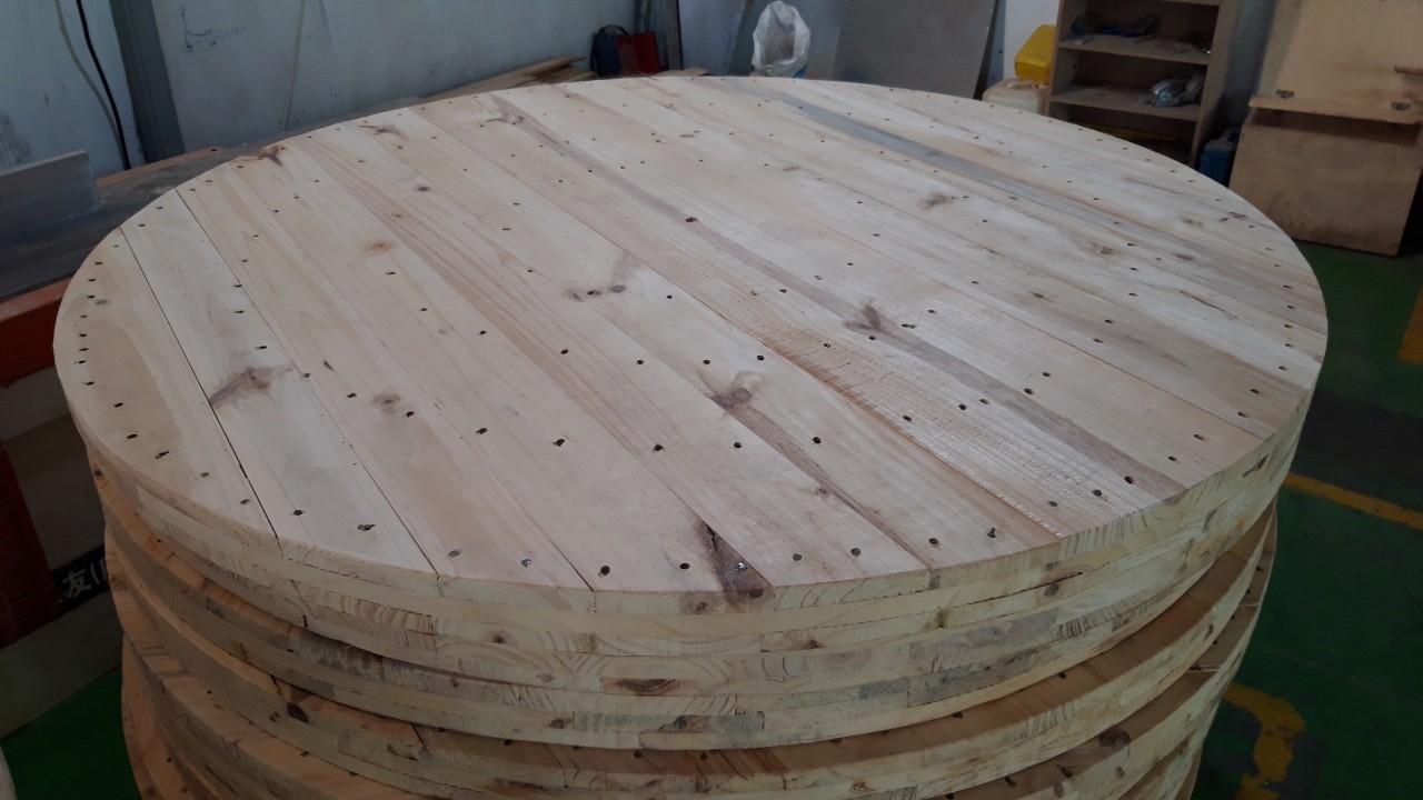 Round wooden flanged of cable drum 1500mm large diameter for sale high quality factory price