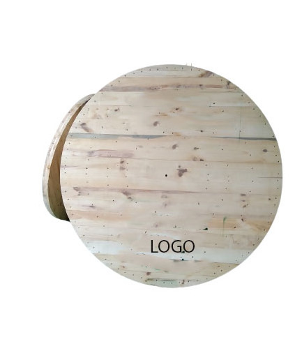 Round wooden wheel of cable drum 1250mm manufacture price for sale pine wood OEM services