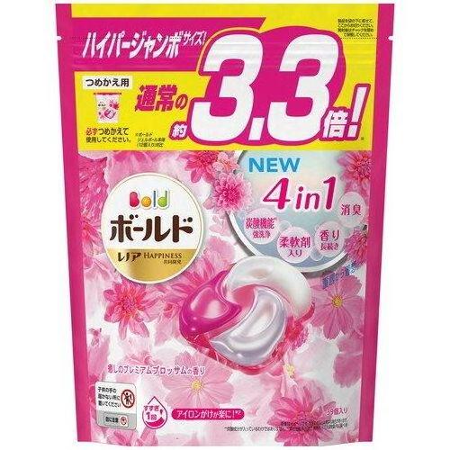 High Quality Made in Japan Original Bold Gel Ball 4D Laundry Detergent, Premium Blossom, Hyper Jumbo Refill 39 Pcs Economy Pack