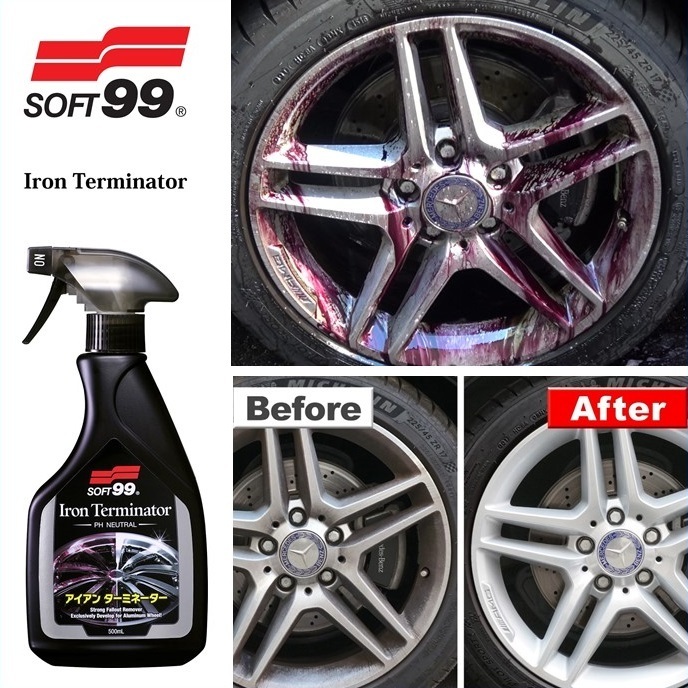 500ml automotive cleaner remove stains rust iron remover for car