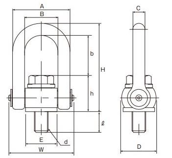 Japanese lifting eye bolt with nut screws and nut bolt for sale