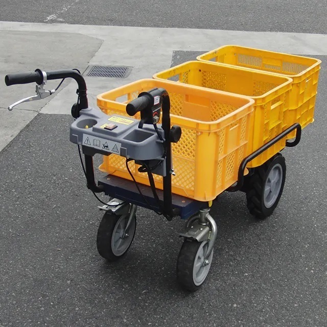 Adjustable Speed Garden Hand Electric 4 Wheels Cart With High Quality