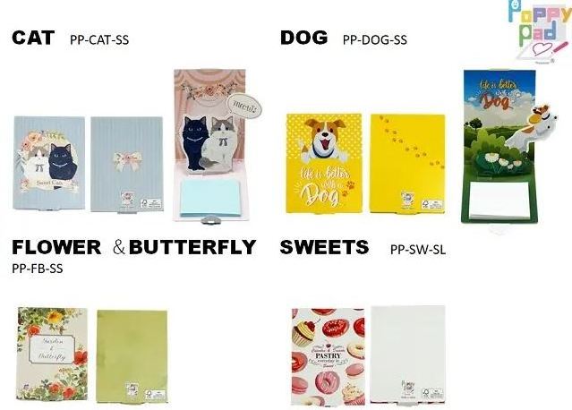 Unique Poppy Pad Customized Color Notepad Sticky Note With Logo