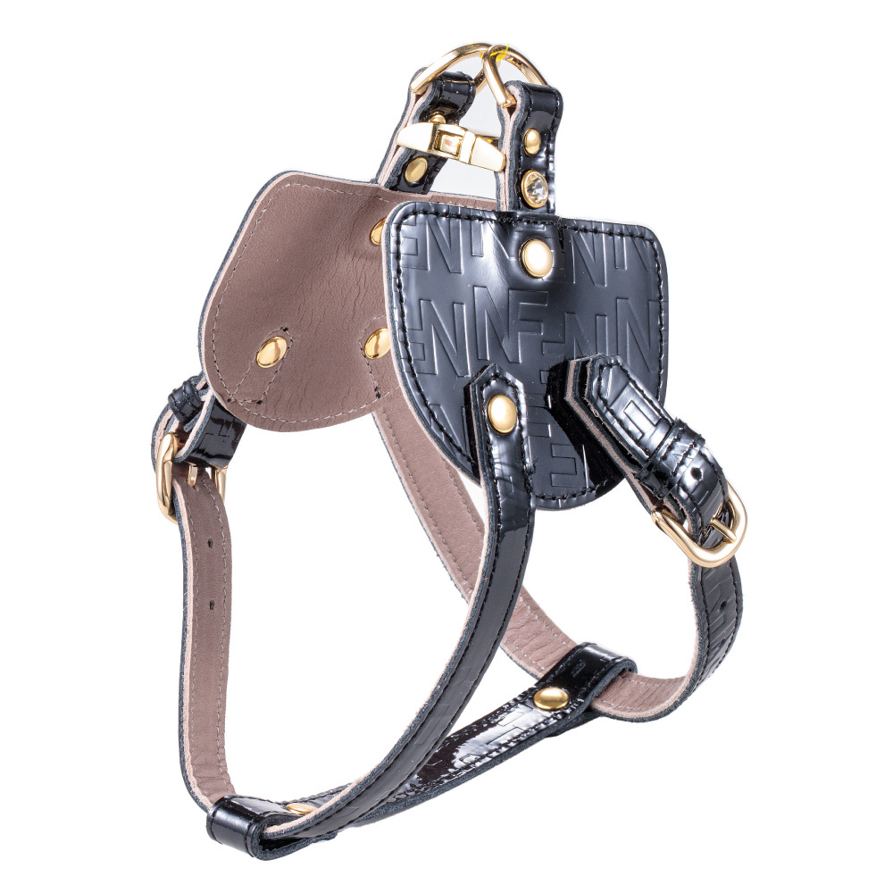 Japan personalized pet luxury leather high quality design dog harness