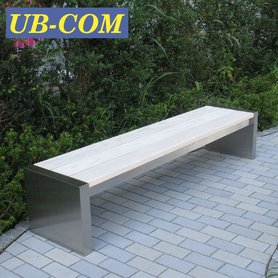 Outdoor UB-AWB073WS Stainless Steel Frame Long Sitting Bench Furniture