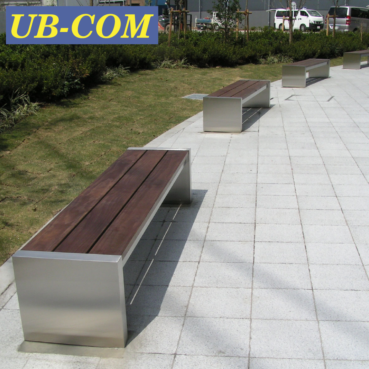 Outdoor UB-AWB073WS Stainless Steel Frame Long Sitting Bench Furniture