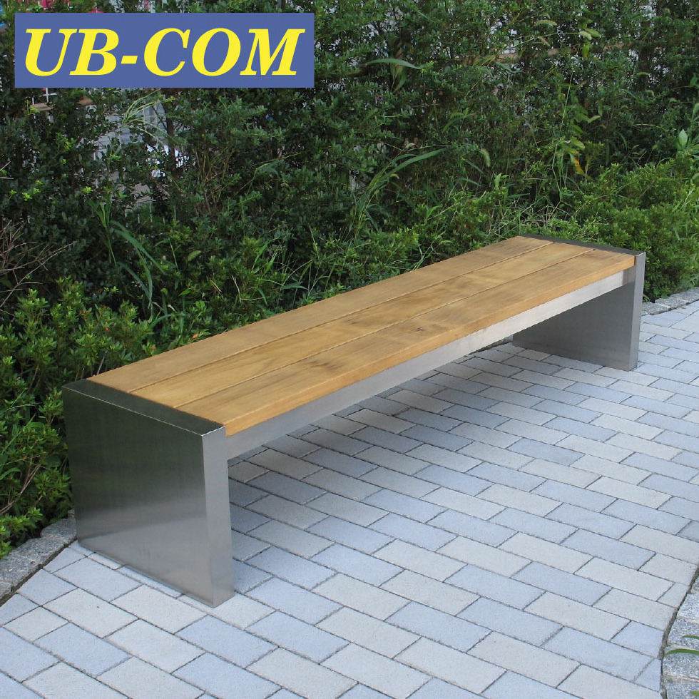 Outdoor UB-AWB073WS Stainless Steel Frame Long Sitting Bench Furniture