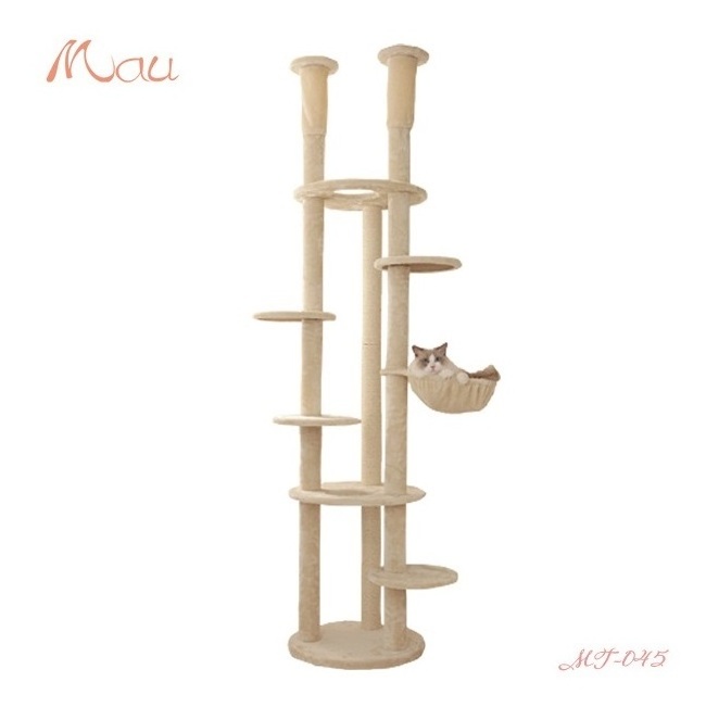 Hammock Climbing Design Big Security House Furniture Play Cat Tree Tall Cat Tower