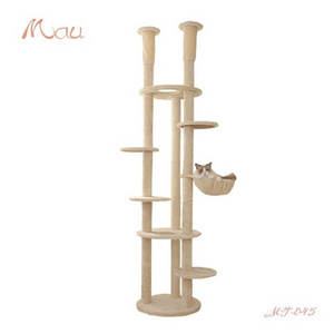 Hammock Climbing Design Big Security House Furniture Play Cat Tree Tall Cat Tower