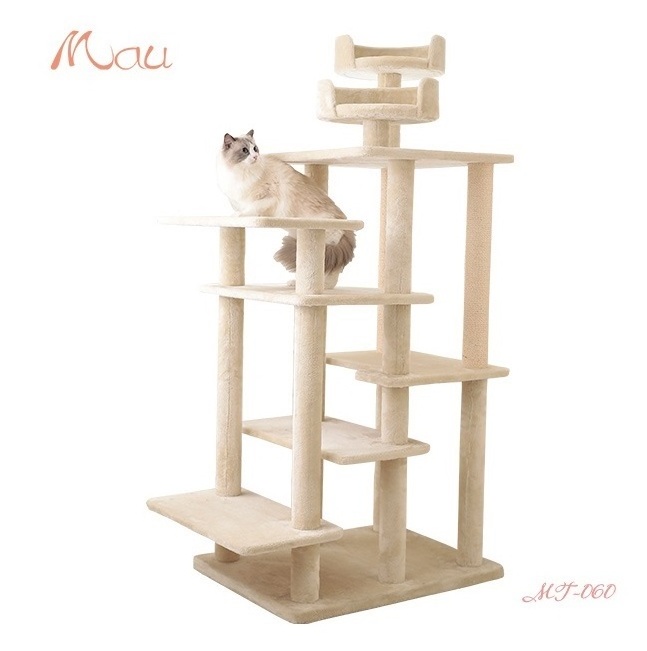 Wholesale Playing Multilevel Scratcher Pets Accessories Tall Cat Tower Luxury Cat Tree