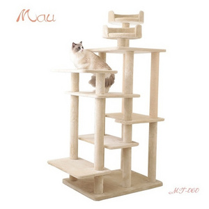 Wholesale Playing Multilevel Scratcher Pets Accessories Tall Cat Tower Luxury Cat Tree