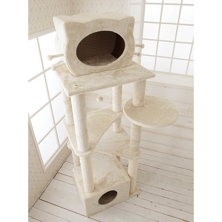 Playing Ground Scratch Pet Supplies Accessories Large Cat Tree Tower Hammock