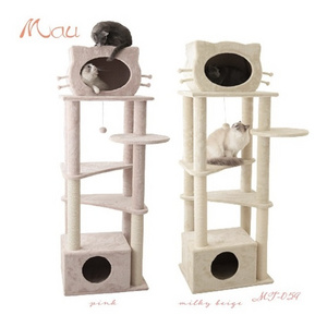 Playing Ground Scratch Pet Supplies Accessories Large Cat Tree Tower Hammock