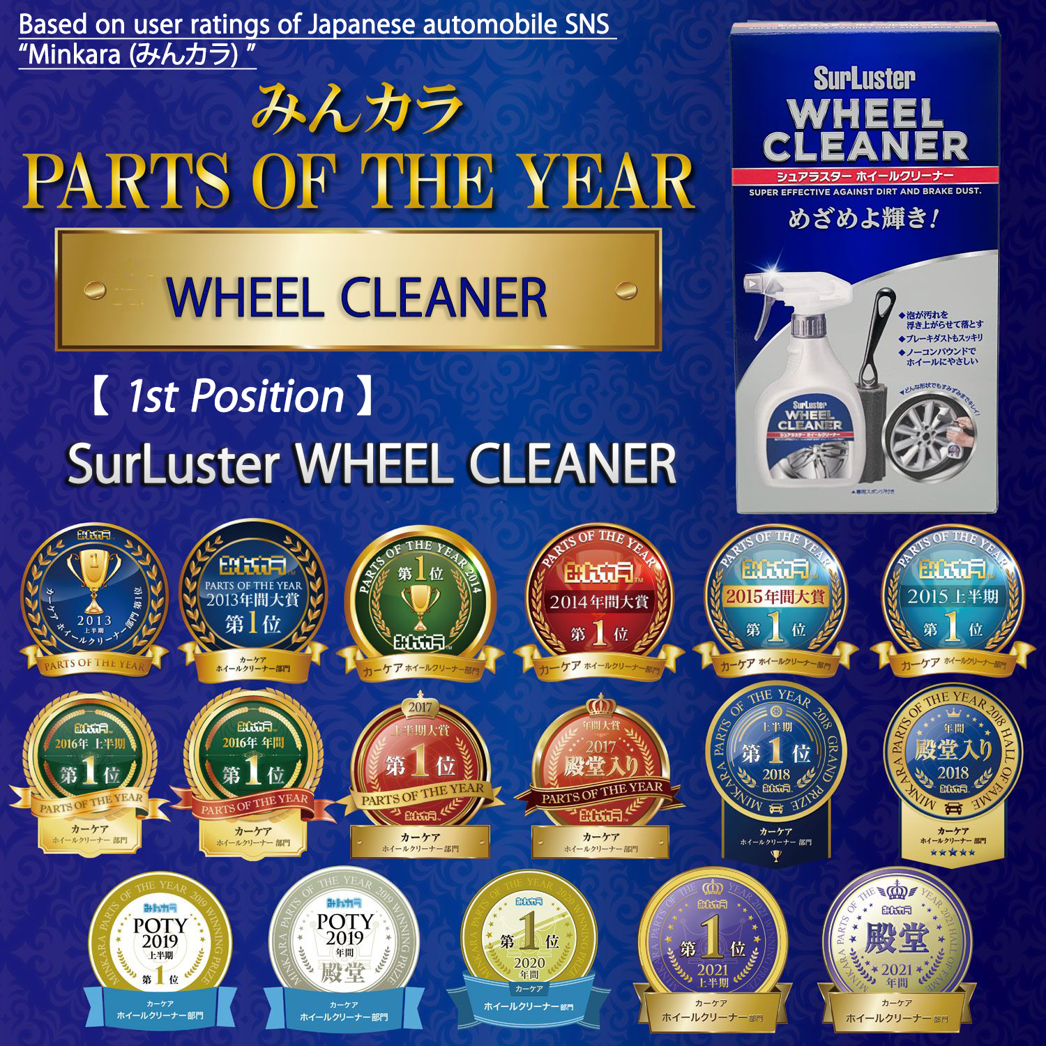 User-friendly shape care products wheel cleaner wash for cars