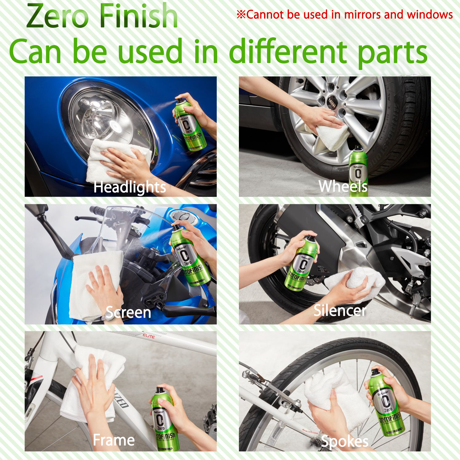 Car body paint protection film coating spray reduces dirt adhesion