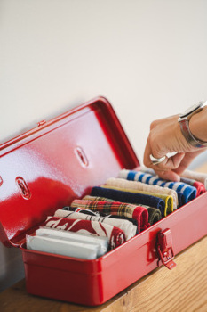 Clothes organizer for apparel under ware towel Socks Household items Home organizer Interior  Storage box made in Japan with lid