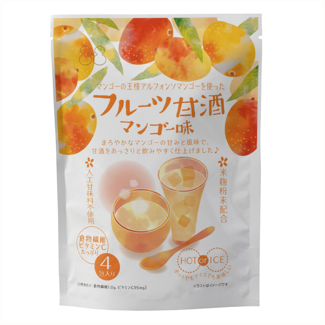 Japanese amazake mango flavored beverage powder instant soft drink powder