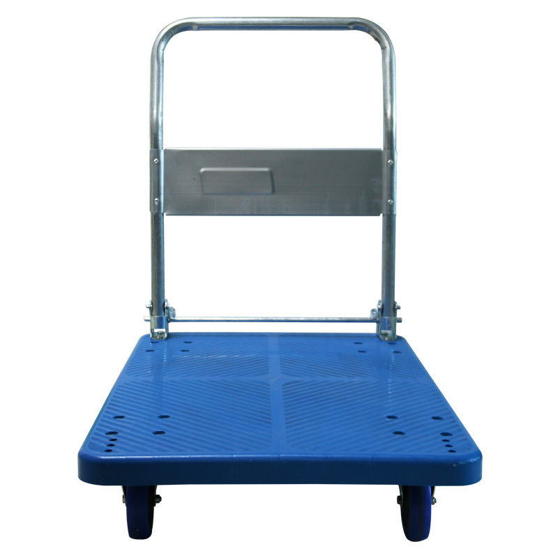 Wholesale industrial 300kg loading storage foldable plastic hand carts trolleys heavy duty