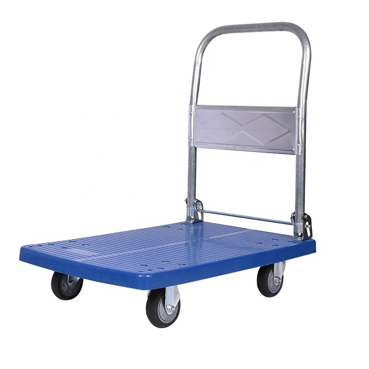 Wholesale Prices Hand Truck Foldable Trolley Heavy Duty Plastic Handcart Material Handling 3