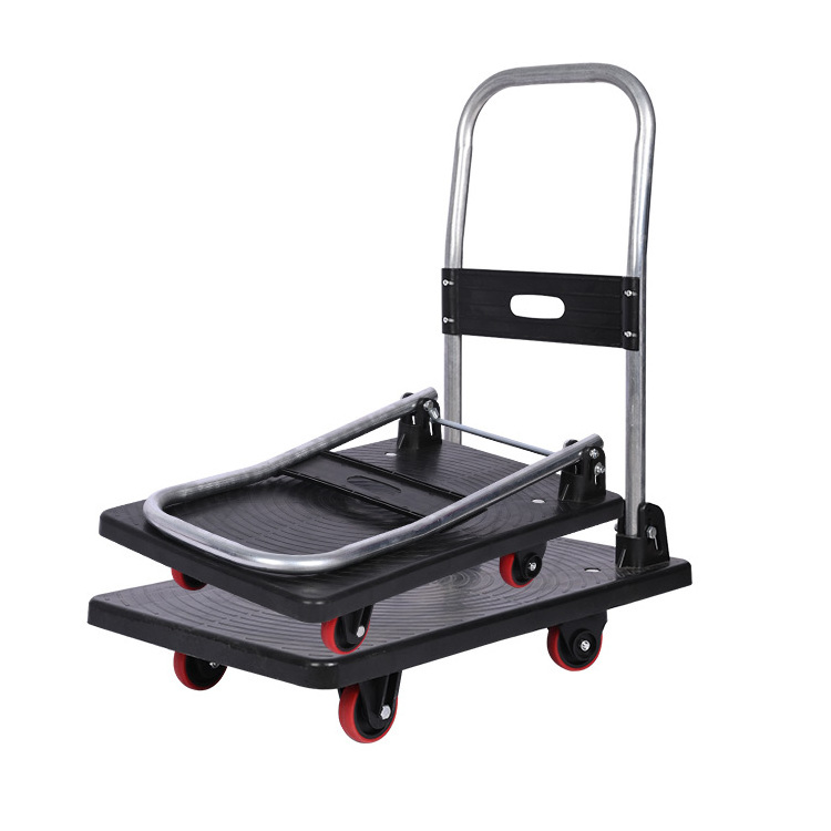 Wholesale Prices Hand Truck Foldable Trolley Heavy Duty Plastic Handcart Material Handling 3