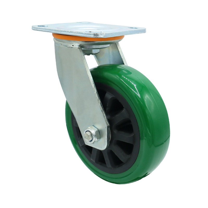 Industrial polyurethane side mount caster and wheel with bearing  supplier