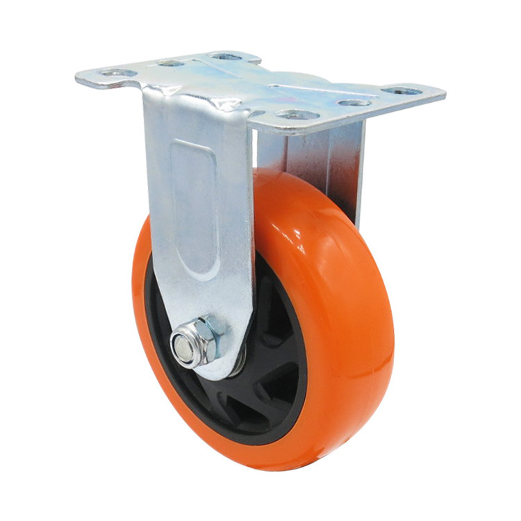 100mm rueda giratoria pvc orange blue black red castor 3 4 5 inch swivel heavy duty caster wheels