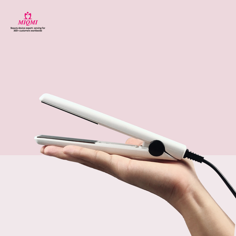 Mini 2 in 1 20w ceramic tourmaline hair straightener 2 gear temperature adjustment straightening and curling flat iron