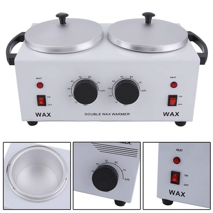 Professional Hair Removal Machine 1200cc Waxheater Machine Melt Body Pots Double Hard Wax Pot Heater Warmer