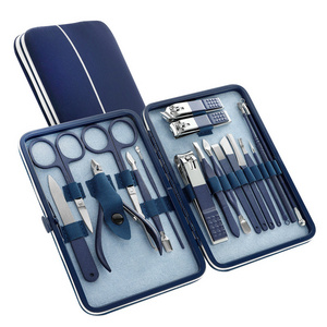 High Quality 18pcs Kit Private Label Toe Finger Nail Trimming Home Travel  manicure Kit Manicure & Pedicure Grooming Care Set