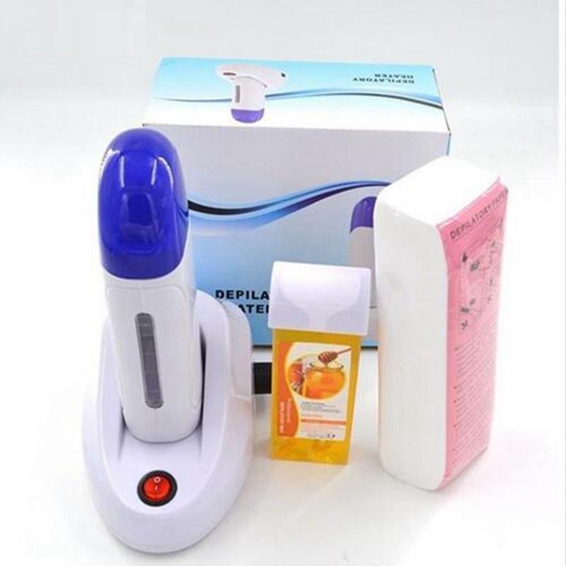 Portable Depilatory Roll On Pro Wax Heater Warmer Waxing Cartridge Roller Body Hair Removal Wax Melt Burner Machine