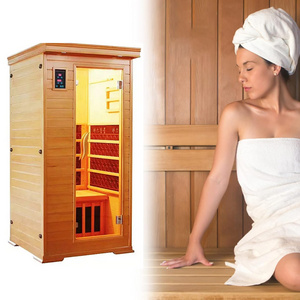 High Quality Canadian Red Cedar Infrared Sauna Rooms Indoor Wooden Steam Sauna Room Large Size for 1 and 3 Person