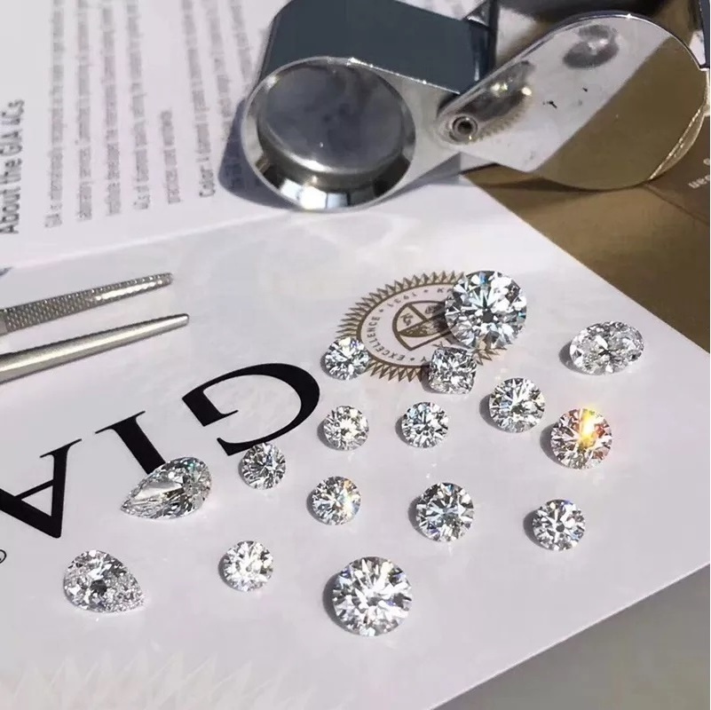 GIA Certified White F Colour VVS Real Loose Diamond Round Brilliant Cut Natural Loose Diamonds for Jewelry Making