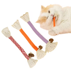 Cat Chewing Cotton Rope Toy Pet Interactive Cat Funny Stick To Relieve Boredom And Molar Cat Toy