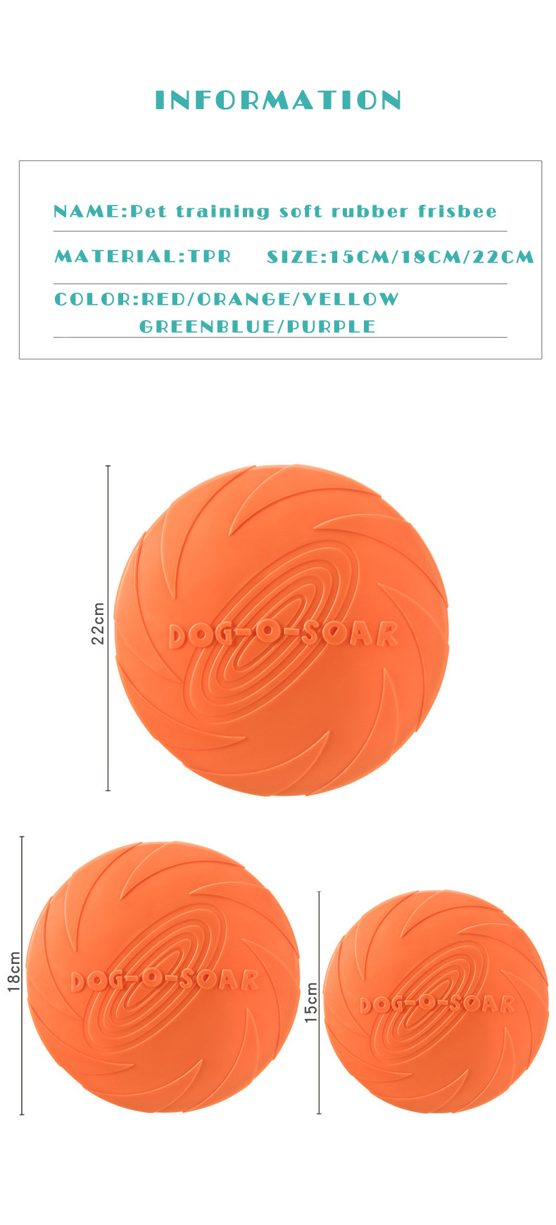 Factory Price Wholesale Dog Toy Flying Disc Floating Water Bite Training Soft Rubber Dog Flying Disc