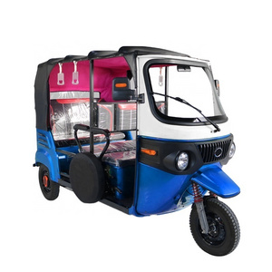 JINPENG Taxi Tuk Tuk Auto Rickshaw Gasoline Electric Hybrid for Daily Life 3 Wheel 60V Closed Motorized Electric Passenger