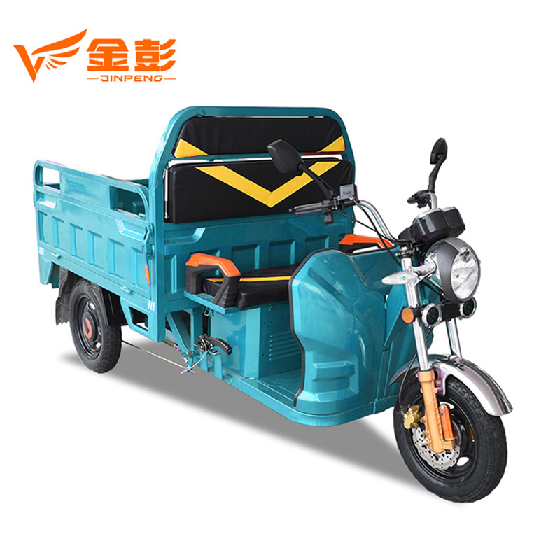 JINPENG Electric tricycle cargo bike three wheel electric bicycle cargo trailer