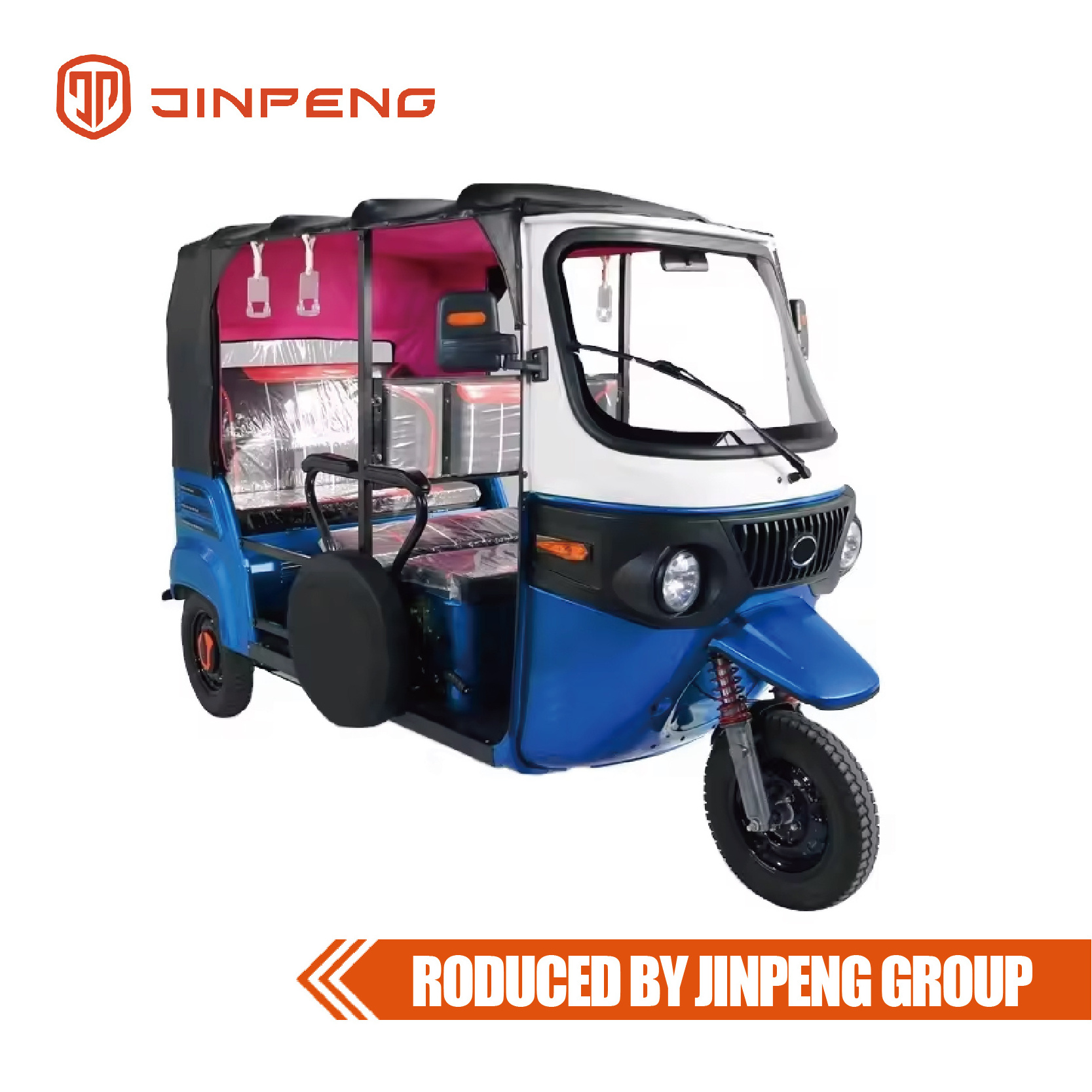 Bajaj Style Auto Rickshaw Market for Sale/adult Electric Auto Rickshaw Tuk Tuk China 60V Closed Front & Rear Disc Brake 100 Ccc