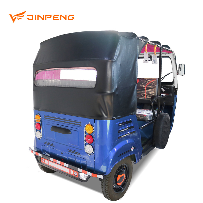 JINPENG Bajaj Electric Auto Taxi Passenger Tricycle Three Wheel Bajaj for Sale