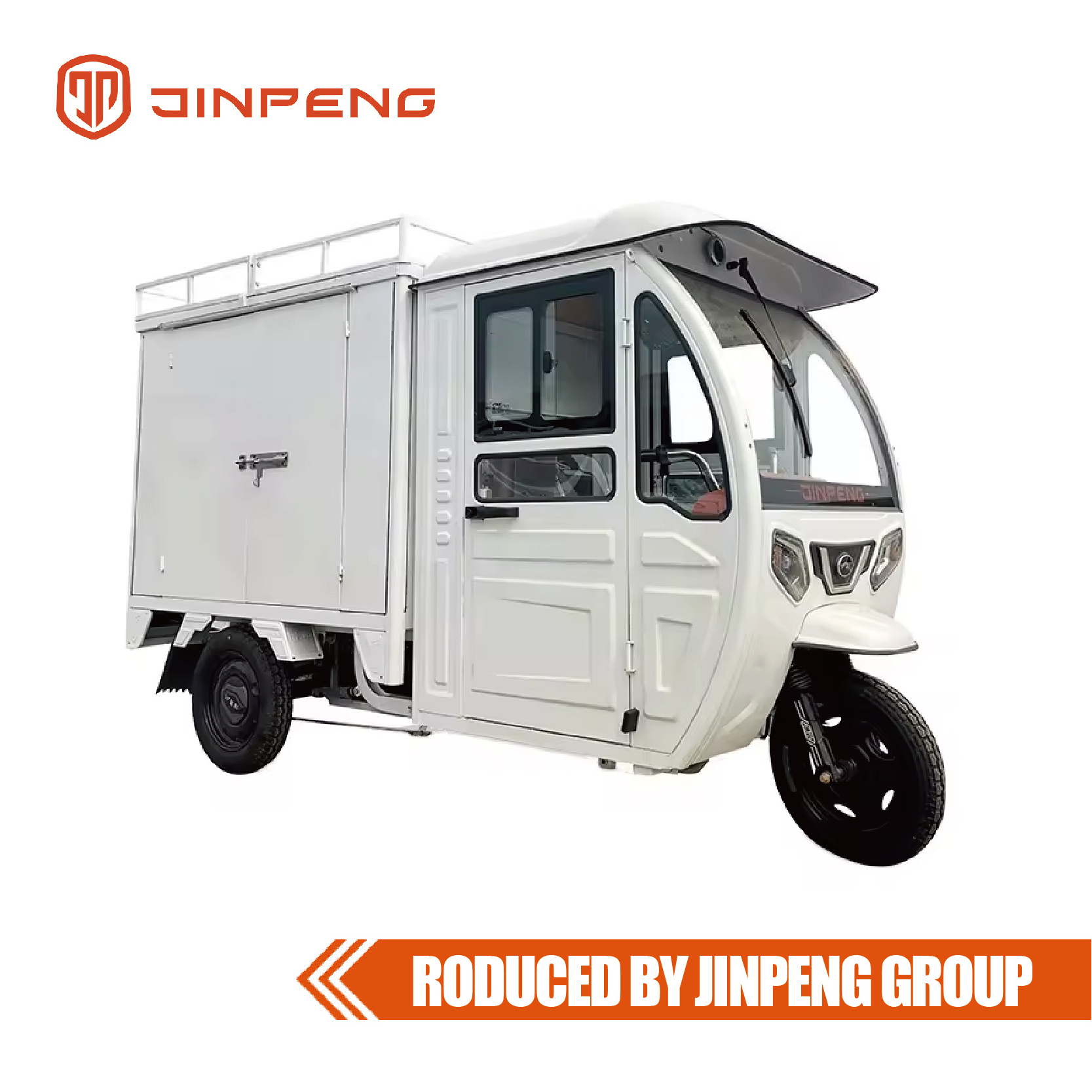 JINPENG Enclosed Container Express Electric Tricycle Other Tricycles  Cargo Bike for Sale